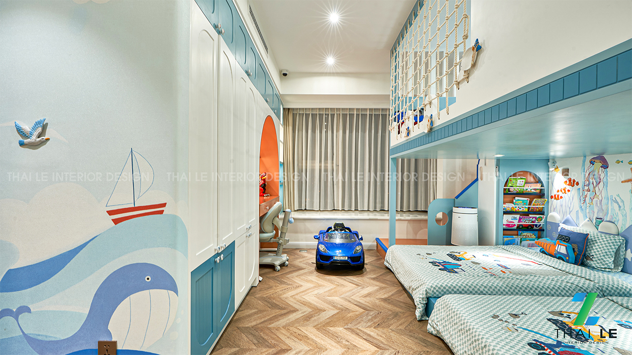 Thi công nội thất căn hộ H17.05 The Peak Q7 - 220M2